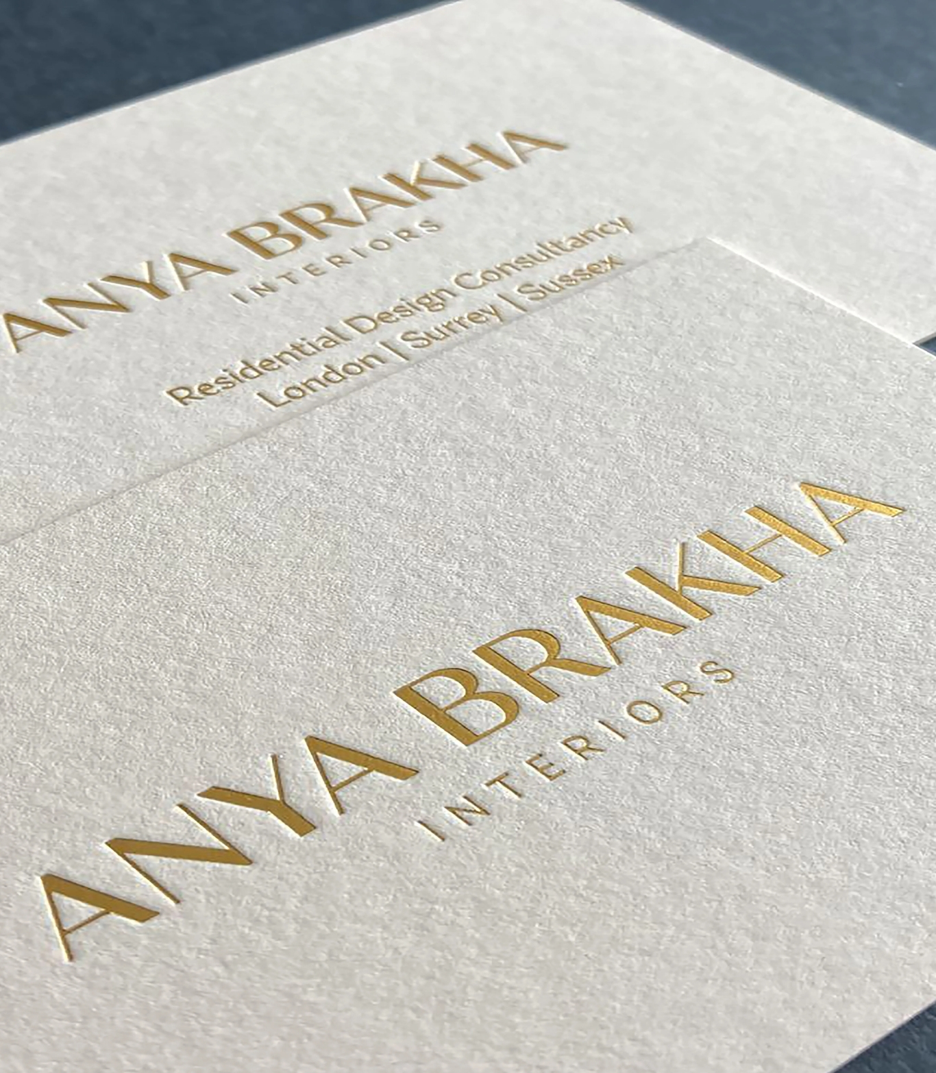 CARTE DE VISITE DEBOSSÉ DORRURE CHAUD