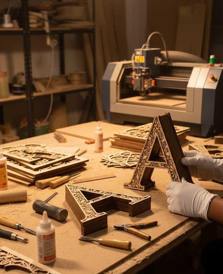 ladonna logo sur mesure lettre gravé